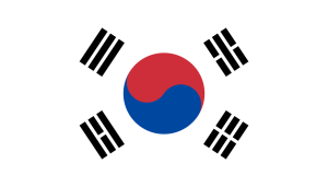 bandera Corea del Sur colores RGB