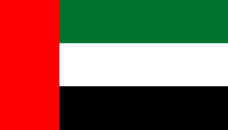 bandera Emiratos Arabes Unidos UAE colores RGB