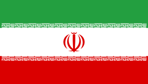 bandera Iran colores RGB