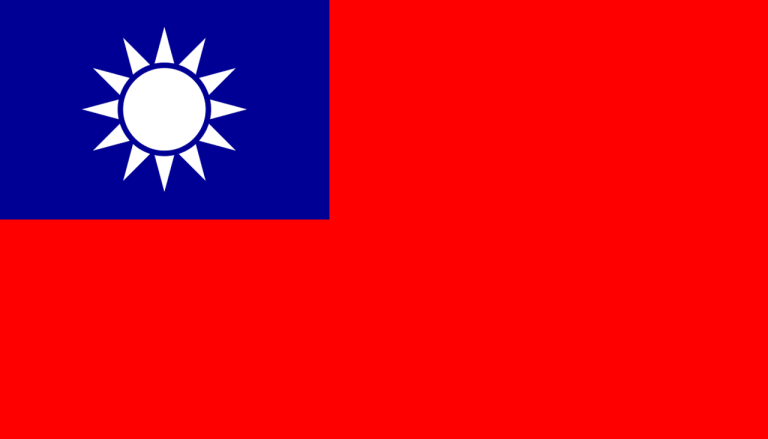 bandera Taiwan colores RGB