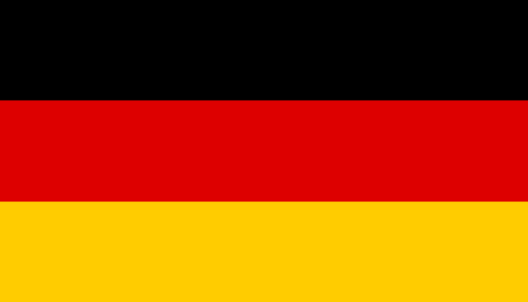 bandera de Alemania colores RGB