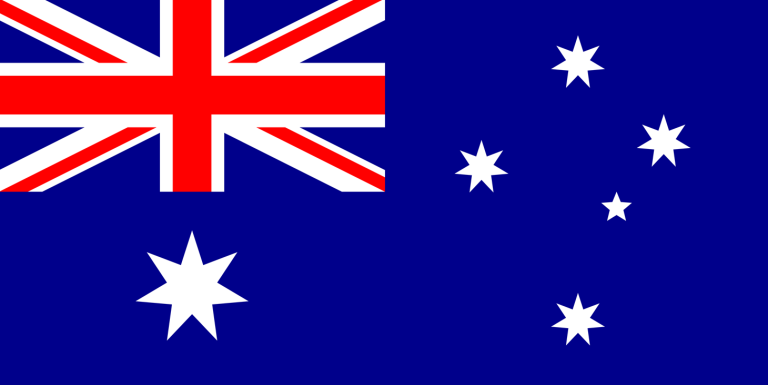 bandera de Australia colores RGB