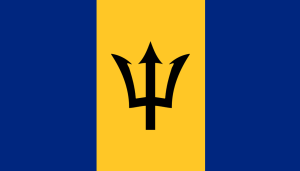 bandera de Barbados colores RGB
