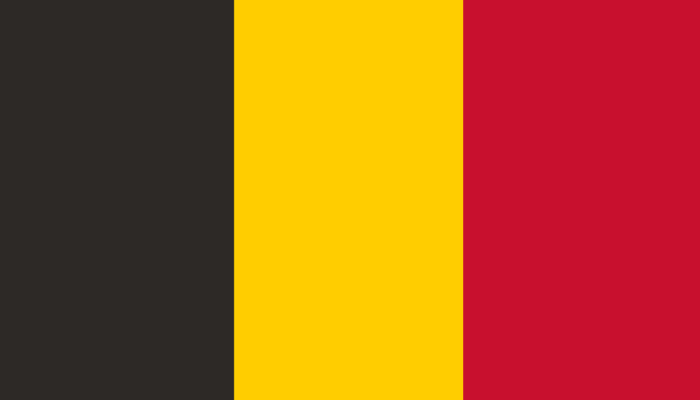 bandera de Bélgica colores RGB