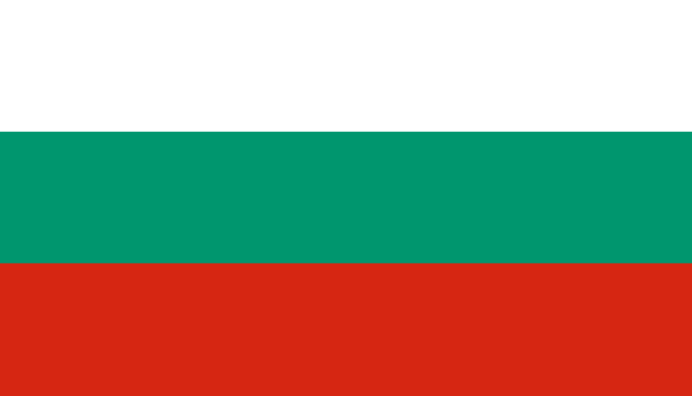 bandera de Bulgaria colores RGB