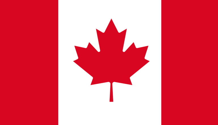 bandera de Canada colores RGB