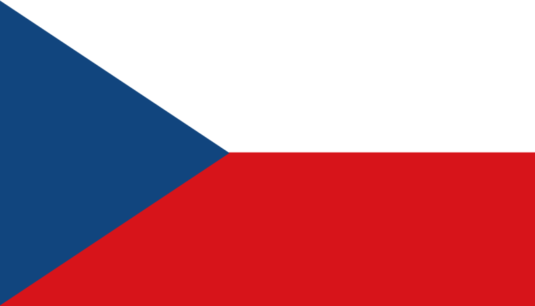 bandera de Chequia colores RGB
