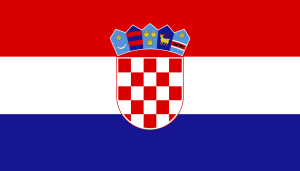 bandera de Croacia colores RGB