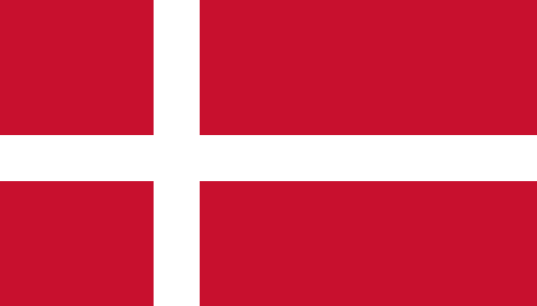 bandera de Dinamarca colores RGB