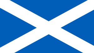 bandera de Escocia colores RGB