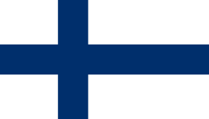 bandera de Finlandia colores RGB