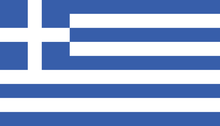 bandera de Grecia colores RGB