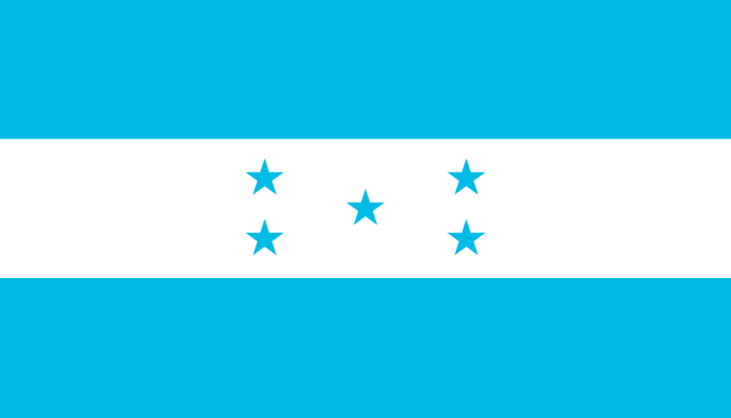 bandera de Honduras colores RGB
