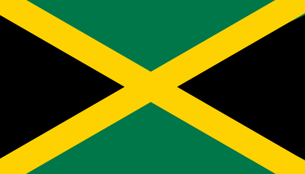 bandera de Jamaica colores RGB