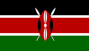 bandera de Kenia colores RGB