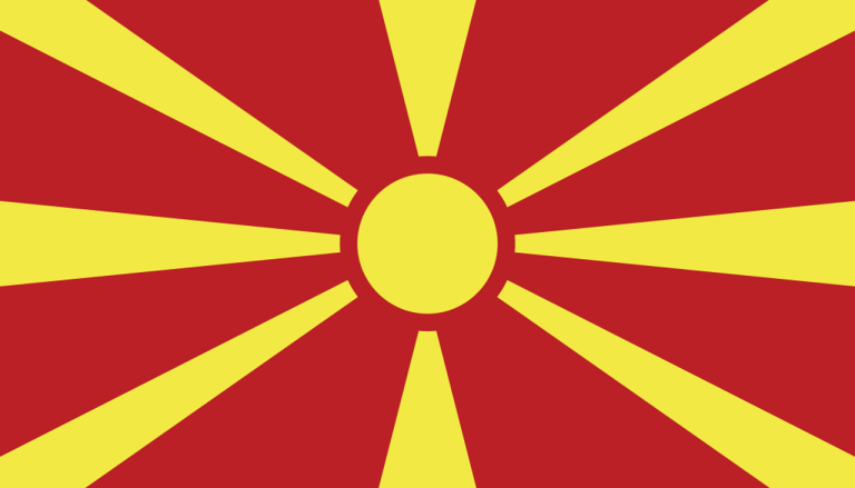 bandera de Macedonia colores RGB