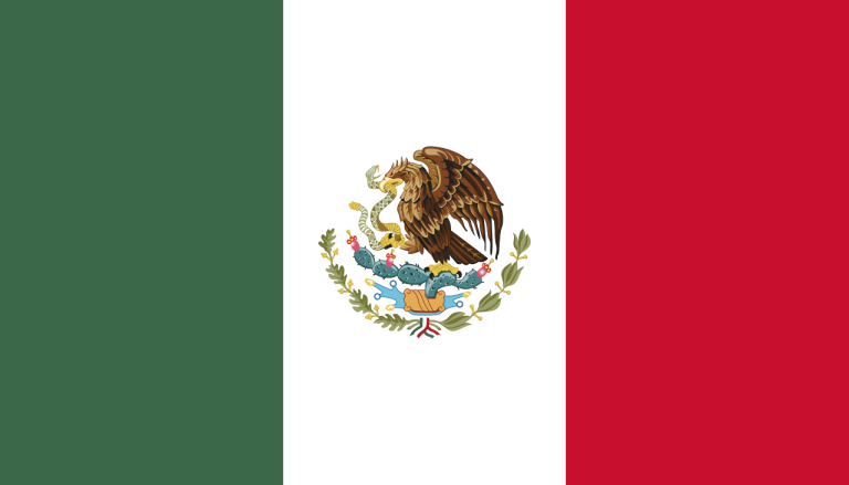 bandera de Mexico colores RGB