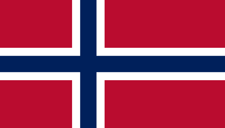 bandera de Noruega colores RGB