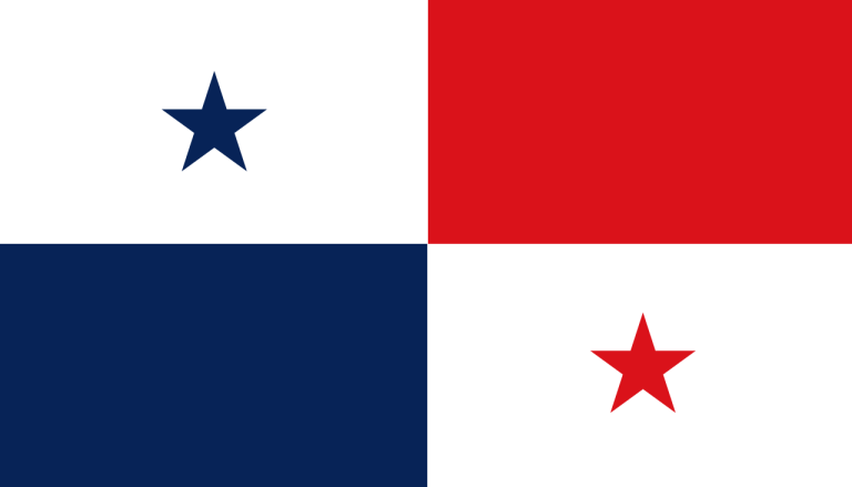 bandera de Panama colores RGB