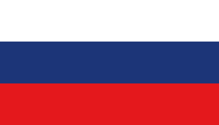 bandera de Rusia colores RGB
