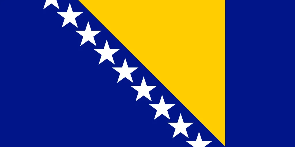 bandera de Bosnia Herzegovina colores RGB